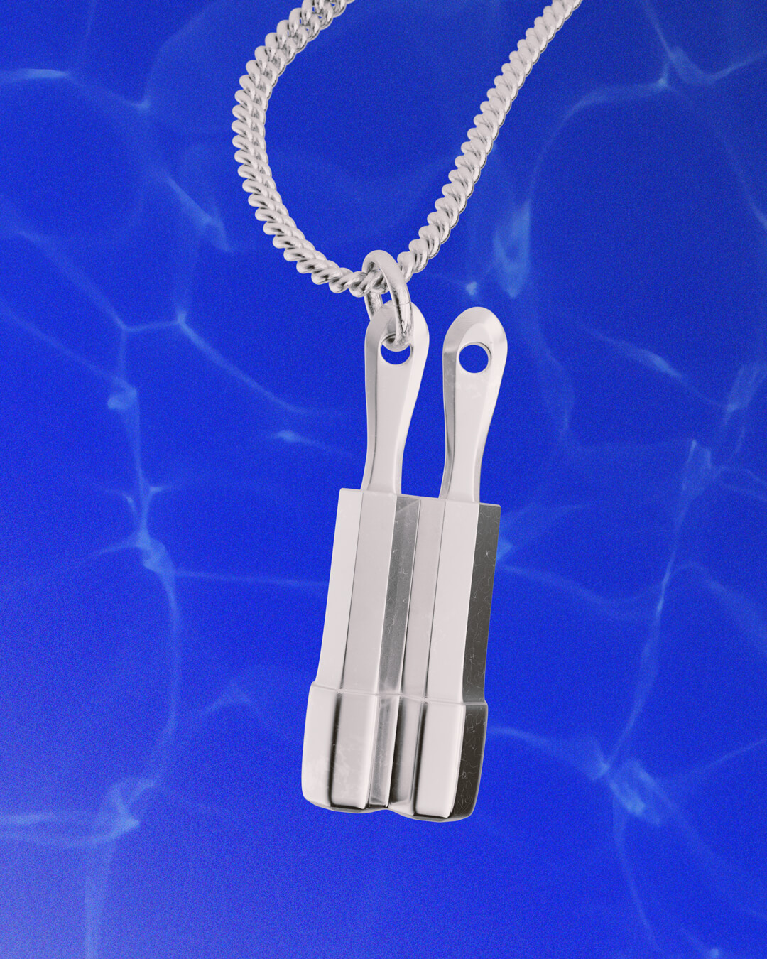 Eis Popsicle Twinny Pendant 925 Silver